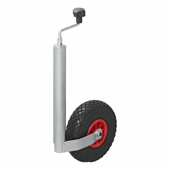 Roue avant jante plastique 48 mm avec pneu PU 260x85 mm