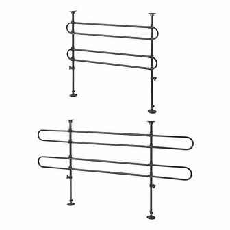 Porte-bagages pour chien 2x2 tubes metalliques