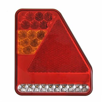 Feu arriere 5 fonctions 208x188mm 22LED droit UK