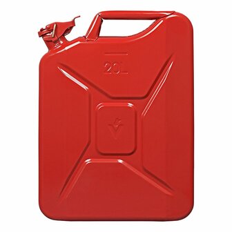 Bidon 20L metal rouge homologue UN-TuV/GS