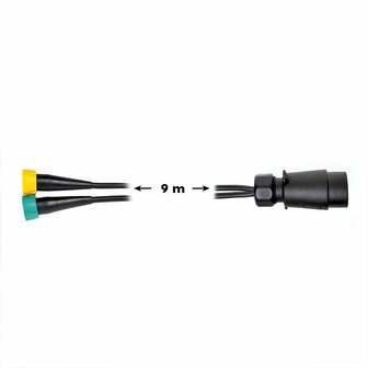 Jeu de cables 9M avec fiche 7 broches et 2 connecteurs 5 broches