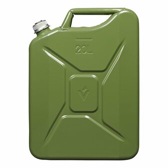 Bidon 20L metal vert avec bouchon a vis magnetique homologue UN-TuV/GS