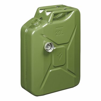 Bidon 20L metal vert avec bouchon a vis magnetique homologue UN-TuV/GS