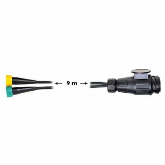 Jeu de cables 9M avec fiche 13 broches et 2 connecteurs 5 broches