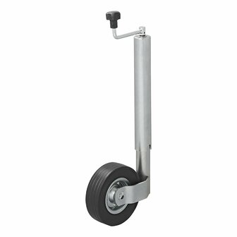 Roue avant jante metal 60mm avec pneu caoutchouc 220x65mm
