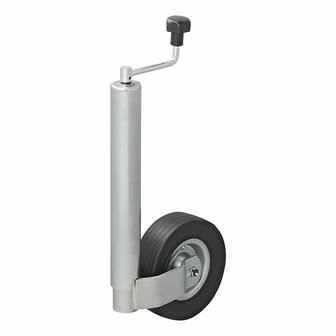 Roue avant jante metal 60mm avec pneu caoutchouc 220x65mm