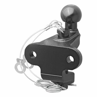 Boule d&#039;attelage noire combinee double version D17.2/S200 homologuee type E