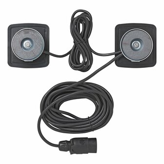 Kit d&#039;eclairage de remorque LED avec aimants cable 7,5 + 2,5 m