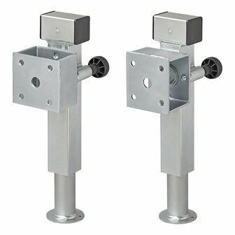 Pied de support 60x60 mm inclinable SF60 D85 SW19 410-655 mm 1300kg
