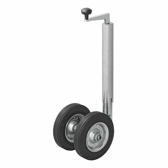 Roue avant double 48 mm avec pneus en caoutchouc naturel plein 200 x 50 mm