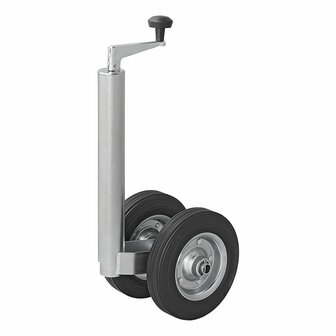 Roue avant double 48 mm avec pneus en caoutchouc naturel plein 200 x 50 mm
