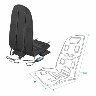 Coussin chauffant de massage 12V 2 en 1