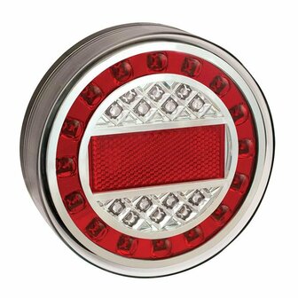 Feu arriere 12/24V 4 fonctions 125mm LED sous blister