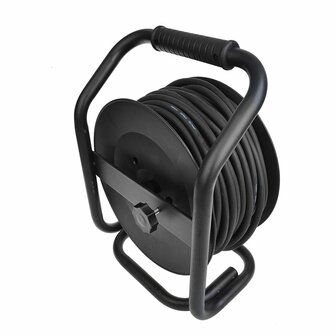 Enrouleur de cable CEE 25M 3x1,5mm&sup2; (2x Schuko + 1x CEE)