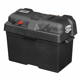 Coffret a piles 35x18x23cm 2x USB - 1x prise 12V - Voltmetre - 2x prise Anderson