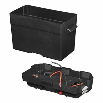 Coffret a piles 35x18x23cm 2x USB - 1x prise 12V - Voltmetre - 2x prise Anderson