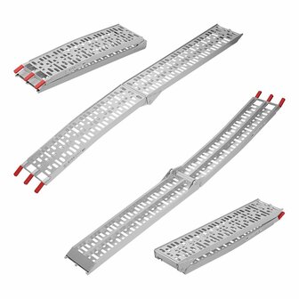 Rampe pliante en aluminium 220x28cm 340kg par piece