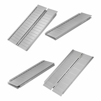 Rampe pliante en aluminium pour fauteuil roulant 122x73cm 270kg