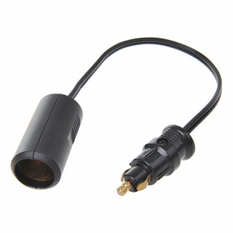 Rallonge de prise DIN vers prise allume-cigare 25 cm