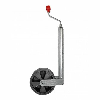Roue avant  Plus diametre 48 mm jante plastique pneu caoutchouc plein 215 x 65 mm 150 kg