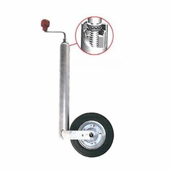 Roue avant  Plus diametre 48 mm pneu en caoutchouc plein 200 x 50 mm 150 kg