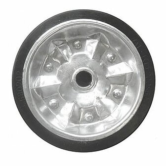 Jante de rechange en acier avec pneu en caoutchouc plein 200 x 50 mm