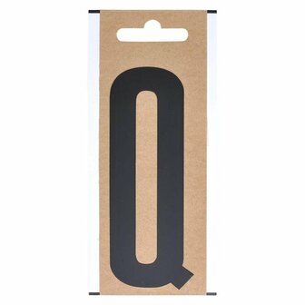Etiquette lettre Q10cm