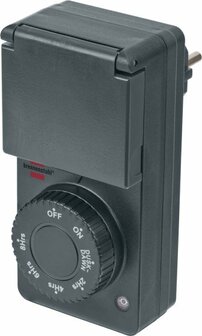 Minuterie avec programme&nbsp;avec capteur crepusculaire&nbsp;DDT IP44 anthracite