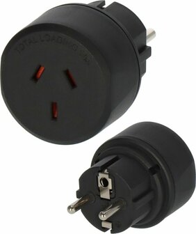 Adaptateur secteur de voyage Australie, Chine Prise de terre