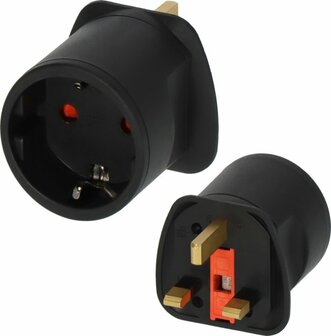 Adaptateur secteur de voyage prise avec terre GB