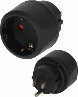 Adaptateur secteur de voyage prise avec terre USA