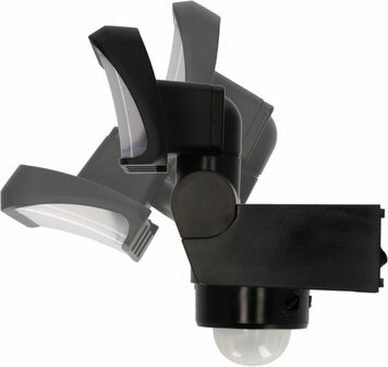 Projecteur LED WS 2050 SP avec detecteur de mouvement, 1680lm, IP44, noir