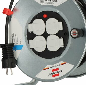 Enrouleur de cable Garant S 4 E 25m H05VV-F 3G1,5