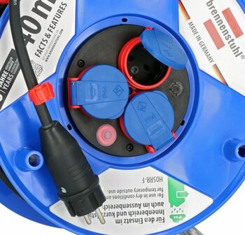Enrouleur de cable Garant IP44 40m H05RR-F 3G2,5