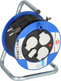 Enrouleur de cable Garant Compact&nbsp;avec chargeur USB&nbsp;15m H05VV-F3G1,5