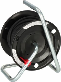 Enrouleur-prolongateur AK 240 IP44 noir 20m H05RR-F 3G1,5
