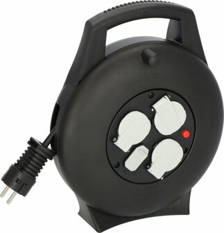 Box de cable VL2-X 3 prises avec chargeur USB noir 10m H05VV-F 3G1,5