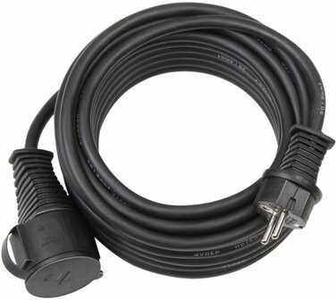 Cordon prolongateur IP44 pour chantiers 25m H07RN-F 3G2,5 noir