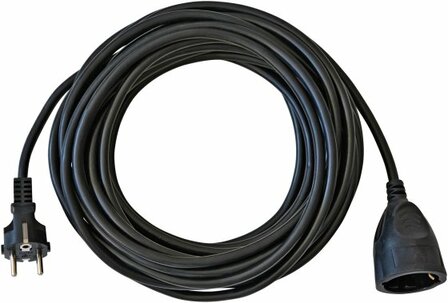 Rallonge en plastique Noir 10m H05VV-F 3G1,5