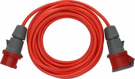 cordon prolongateur IP44 10m rouge signalisation AT-N07V3V3-F 5G1,5 400V 16A