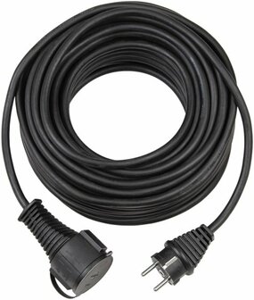 Cordon prolongateur IP44 10m noir AT-N05V3V3-F 3G1,5
