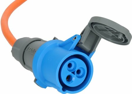 Cable d&#039;extension CEE IP44 pour le camping maritime 25m H07RN-F 3G2,5 orange Prise CEE 230V 16A et couplage