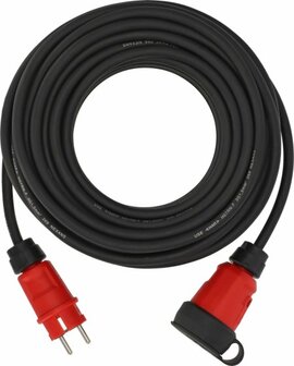 Rallonge VN 2100 IP44, 25m noir H07RN-F 3G1,5