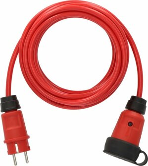 Rallonge VQ 1110 IP44, 5m rouge H07BQ-F 3G1,5