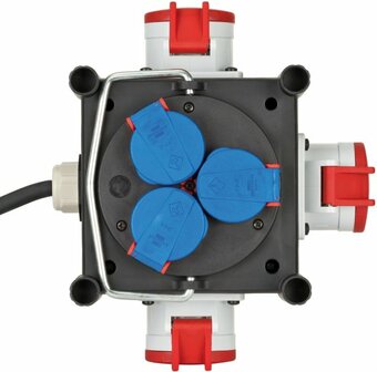 Distributeur de courant compact BSV 3 LS E 16 2 IP44 1m H07RN-F 5G1,5 3xCEE400V + 3x230V