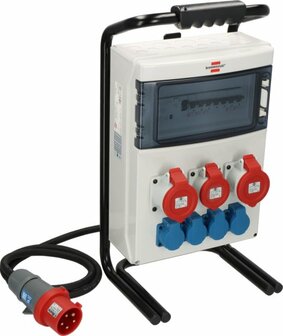 Distributeur de courant portatif BSV 4 IP44&nbsp;2m H07RN-F5G4,0&nbsp;2x32A + 1x16A