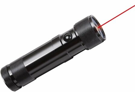 Eco-LED Lampe avec pointeur laser Light 8xLED 45lm