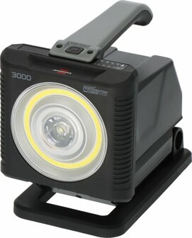 Professional Multi Battery LED Lampe portative a accu HL 3000, 1140 + 2160lm, IP54