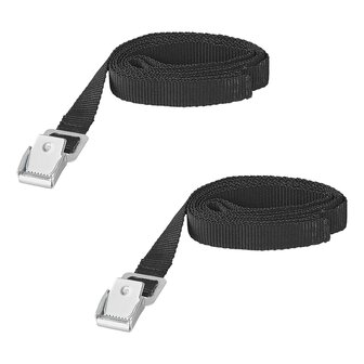 Sangles de fixation a boucle metallique 1,8-150 cm - lot de 2