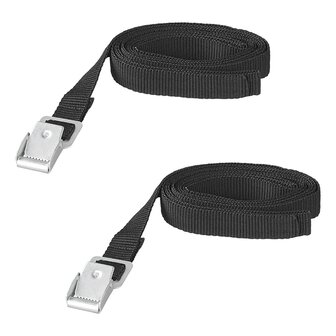 Sangles de serrage a boucle metallique 18 mm - 200 cm - Lot de 2